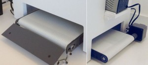Lab product dryer, using LP Series conveyor.