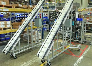 Mini-Mover Lite Series Conveyors Integrated into Hopper Line