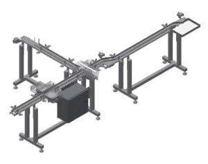 LP Series Mini-Mover Conveyors in Product Labeling Line