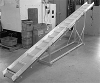 Portable Stand on Incline Decline LP Series Mini-Mover Conveyor
