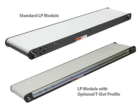 Low Profile LP Series Mini-Mover Conveyors: Standard and T-Slot