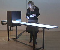 LP Series Mini-Mover conveyor in UK museum art display