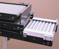 Lite Series Mini-Mover conveyors can be stacked vertically for space-saving application