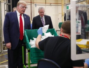 President Trump Tours Honeywell N95 Mask Production Line