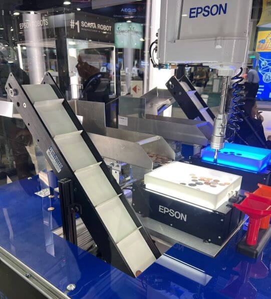 Epson Robotics demo with Mini-Lover Lite Series Conveyors