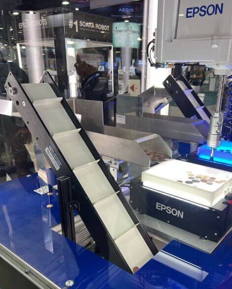 Epson Robotics Trade Show Demo with Mini-Lover Lite Series Conveyors